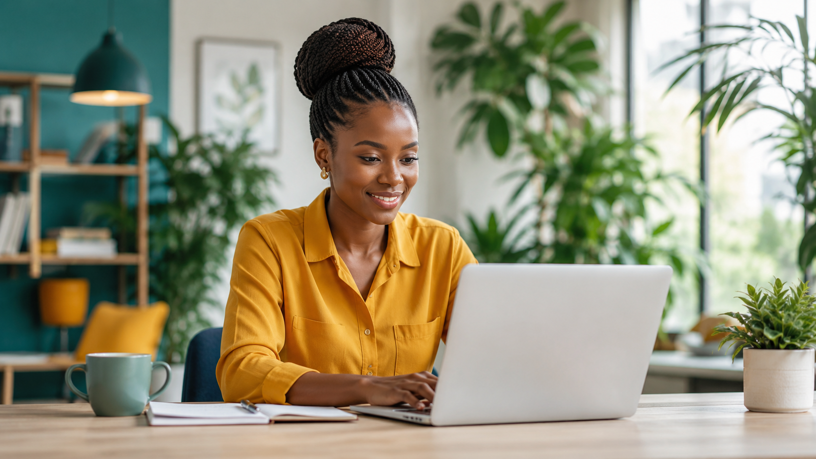 Professionnelle au travail à Dakar